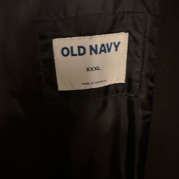 Old Navy Men’s Mid Length Topcoat Coat Black XXXL Preppy Luxury Classic - Picture 6 of 7